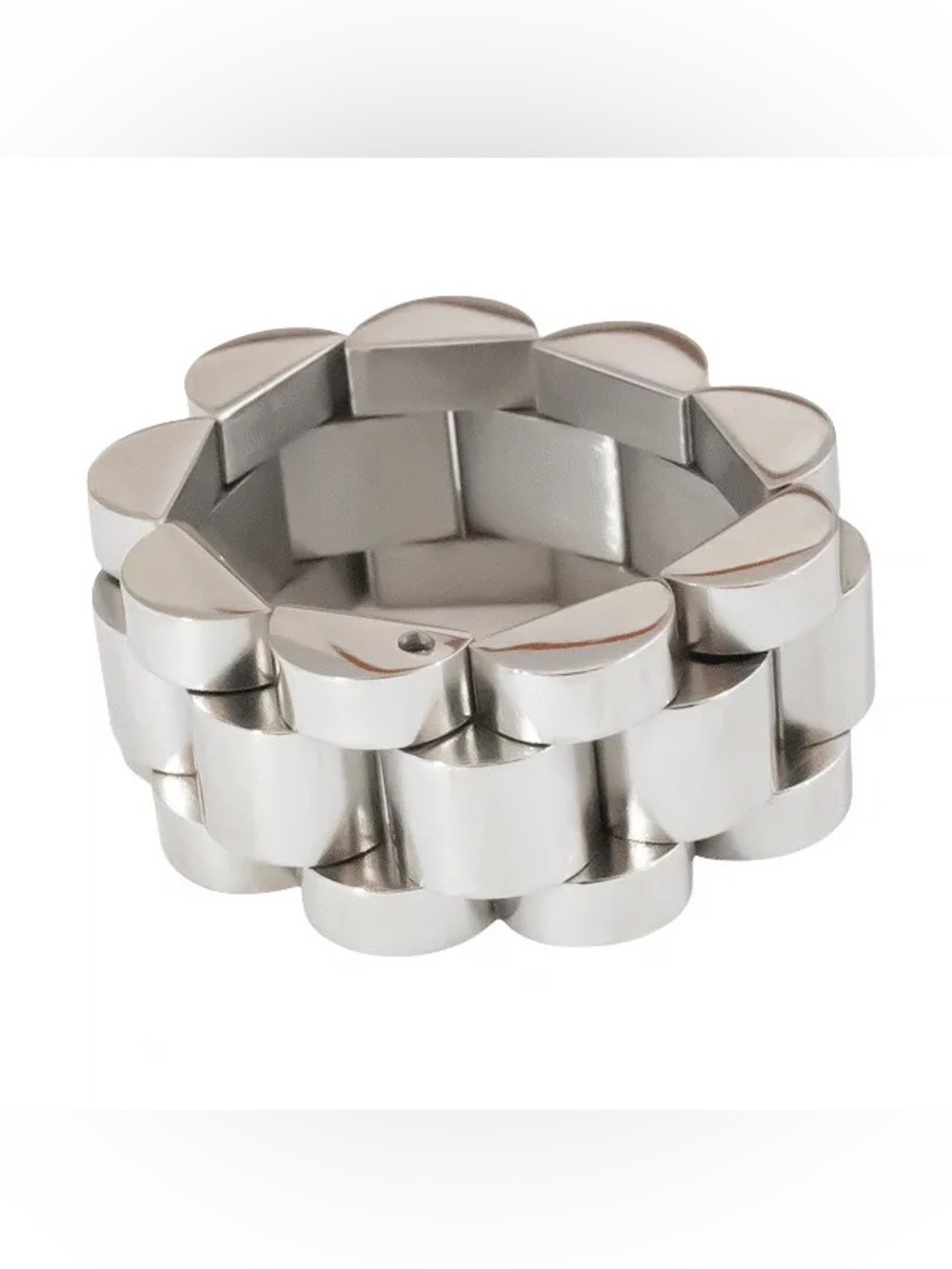 Rolex Style 10mm Watchband Link Stainless Steel Band Ring